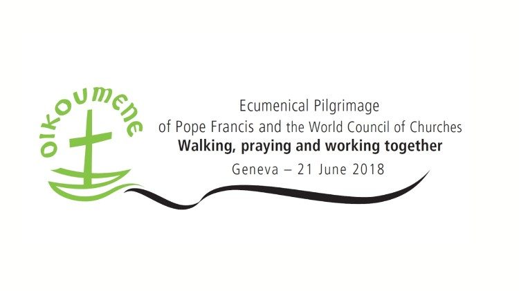 Logo of the visit of Pope Francis to the WCC in Geneva on JUne 21, 2018