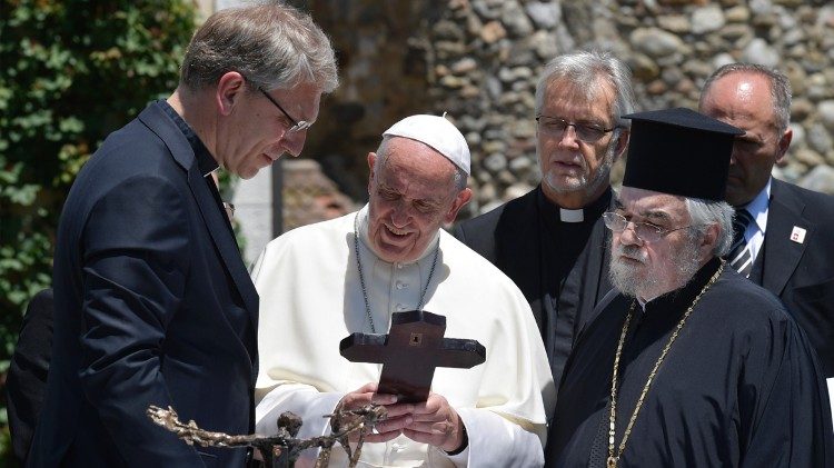 2018.06.21 Papież odwiedza Instytut Ekumeniczny w Bossey