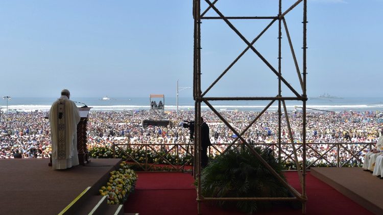 Un momento dell'omelia 