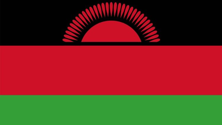 Die Flagge von Malawi
