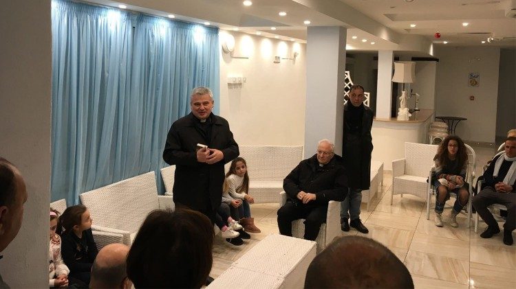 Archbishop Konrad Krajewski in Ischia