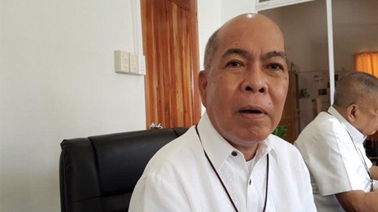 Archbishop Romulo Valles of Davao, the president of the Catholic Bishops' Conference of the Philippines.