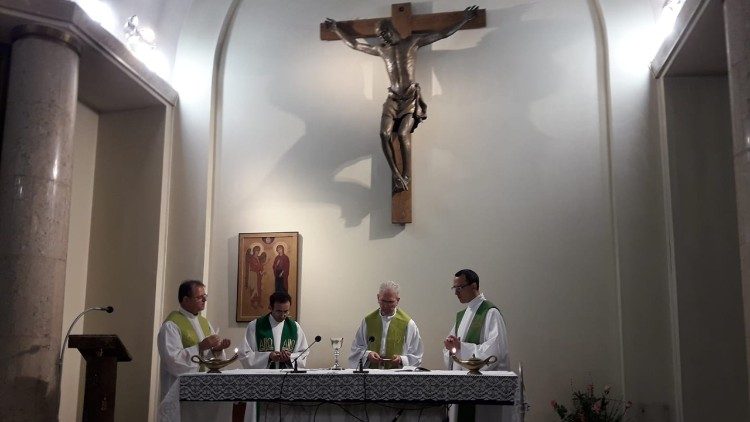 Capela da Anunciação, na sede do Vatican News