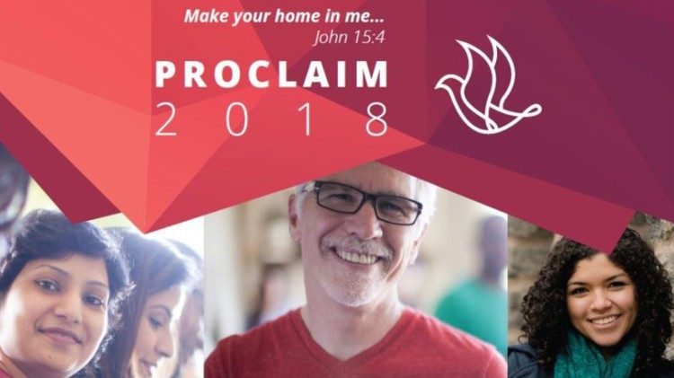 Plakat ogłaszający narodową konferencję na temat nowej ewangelizacji w Brisbane w Australii