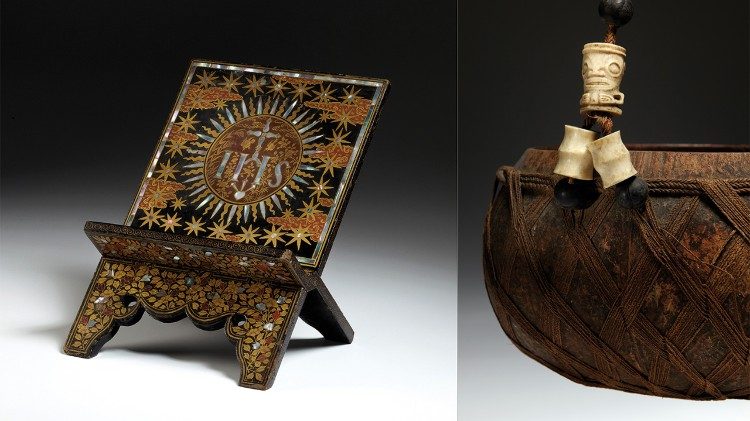 Alcune immagini del volume "Etica e pratica della conservazione. Manuale per la conservazione dei beni etnografici e polimaterici" (edizioni Musei Vaticani)