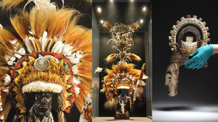 Alcune immagini del volume "Etica e pratica della conservazione. Manuale per la conservazione dei beni etnografici e polimaterici" (edizioni Musei Vaticani)