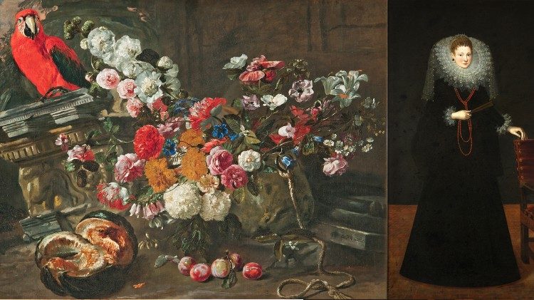 PIETER BOEL, detto “Pietro Fiammingo” (Anversa 1622 – Parigi 1674) Natura morta con vaso di fiori con frutta Olio su tela, 90 x 123 cm Firmato “PEETER BOEL” in b. a d. Pieve Ligure (Ge), collezione privata 