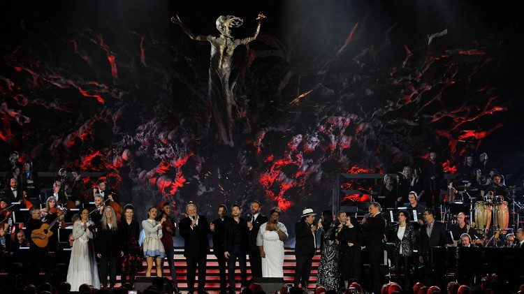 Les artistes présents lors du Concert de Noël du 16 décembre 2017.