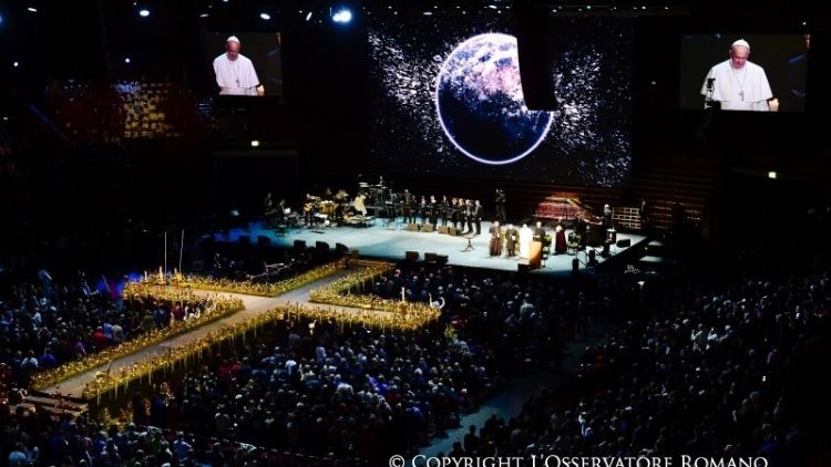 Evento ecuménico en Malmo Arena, 2016