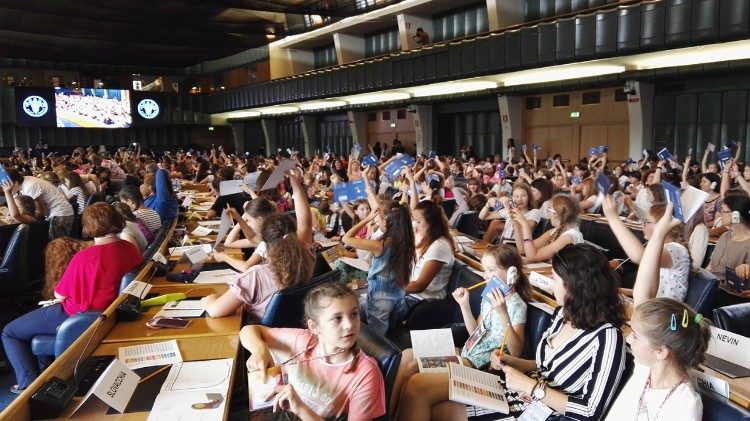 Le gen 3 alla FAO a Roma (Foto: ufficio comunicazioni del Movimento dei Focolari)