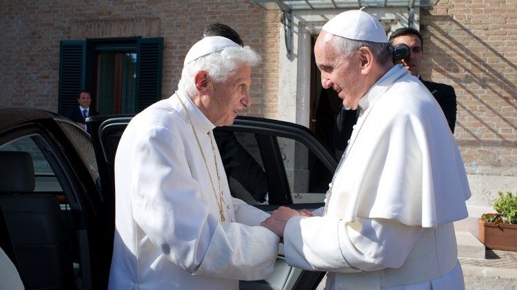 Pope Francis and Pope emeritus Benedict XVI