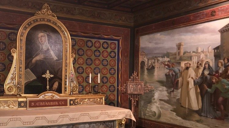 Santa Caterina figlia di Santa Brigida. Stanze Piazza Farnese, Roma