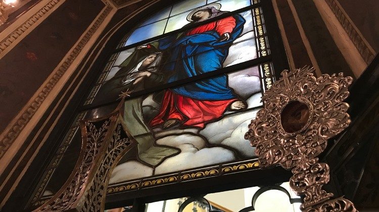 Vetrata di Santa Brigida a Piazza Farnese