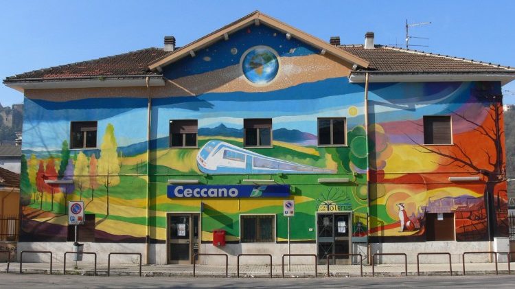 La stazione di  Ceccano dopo i lavori di riqualificazione