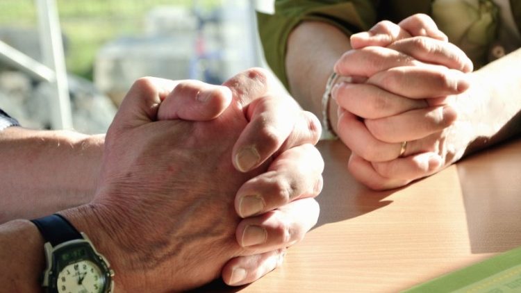Hands in prayer