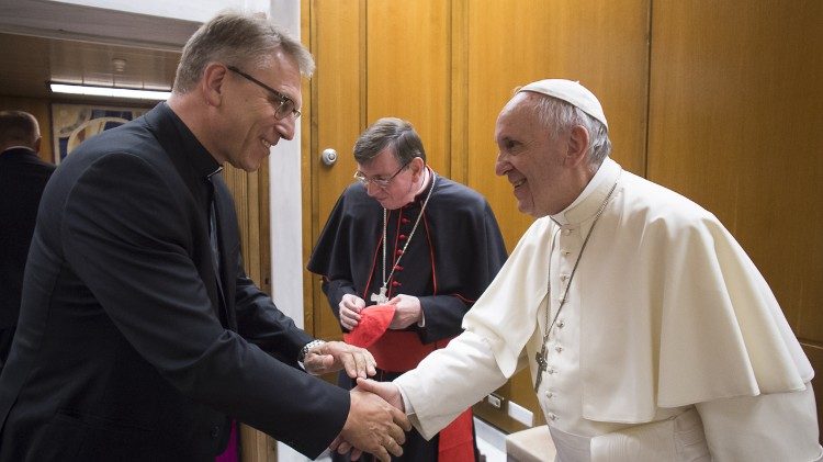 Papa Francesco e Olav Fykse Tveit, segretario generale del Consiglio Ecumenico delle Chiese