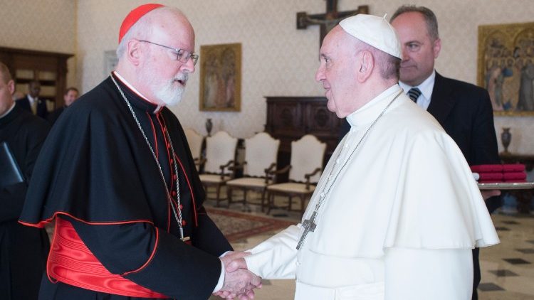 Papież Franciszek i kard. Sean O’Malley, przewodniczącego Papieskiej Komisji ds. Ochrony Nieletnich 