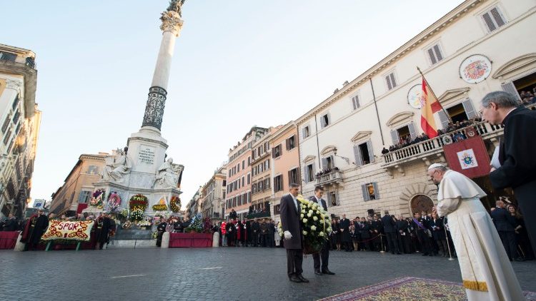 Homenagem Imagem da Imaculada na Praça Espanha