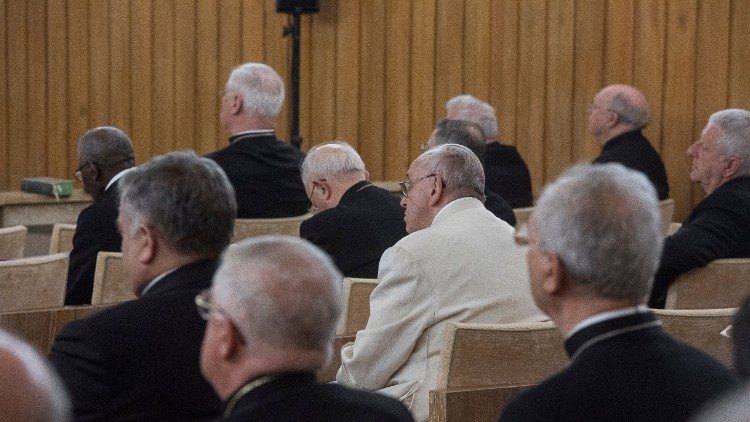 Papa agli Esercizi spirituali ad Ariccia