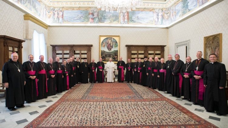 Les évêques du Canada (province Ouest) en visite ad limina (archives- juillet 2017)