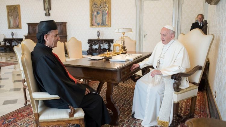 Kard. Raï z Franciszkiem 