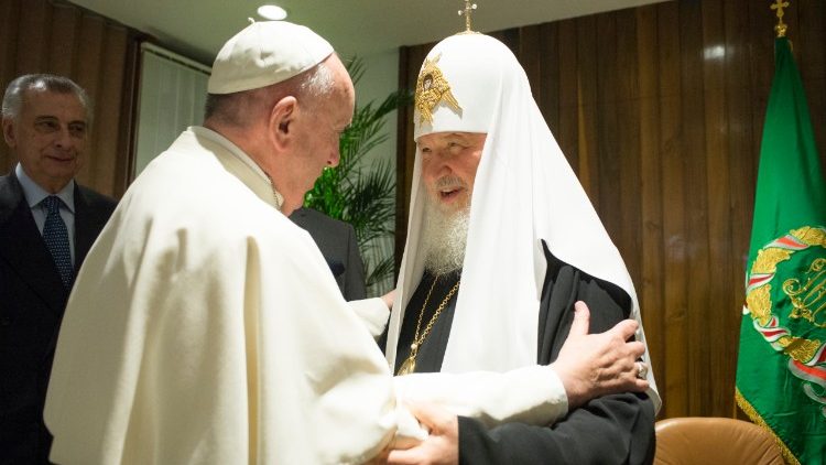 12. Februar 2016: Papst Franziskus und Patriarch Kyrill in Havanna
