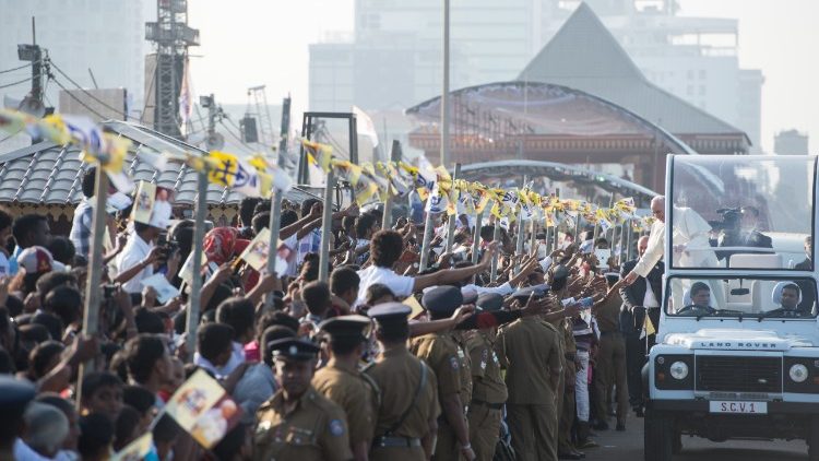 Als der Papst in Sri Lanka und auf den Philippinen war...