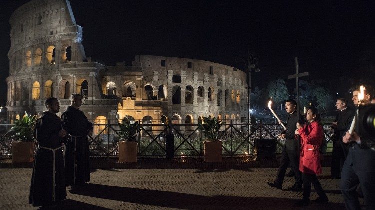 Via Crucis at Colosseum