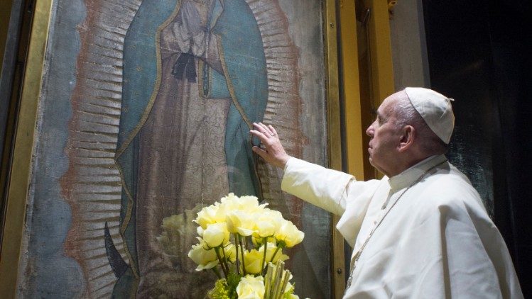 Papa Francesco e la Madonna di Guadalupe