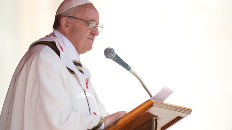 Papa Francesco nella messa di inizio Pontificato