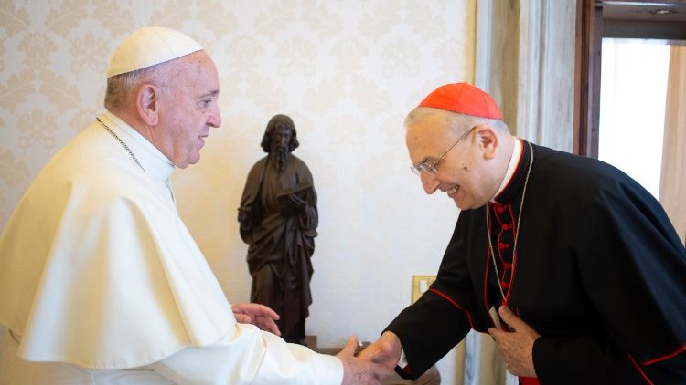 2018-06-15 Papa Francesco incontra il Cardinale Mario Zenari