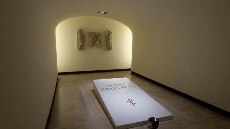 Tomb of Pope Paul VI in the Vatican Grottoes