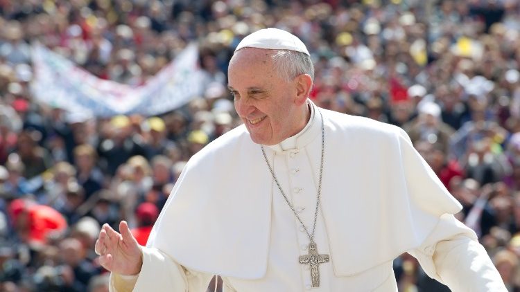 Papa Francisco durante su audiencia general.