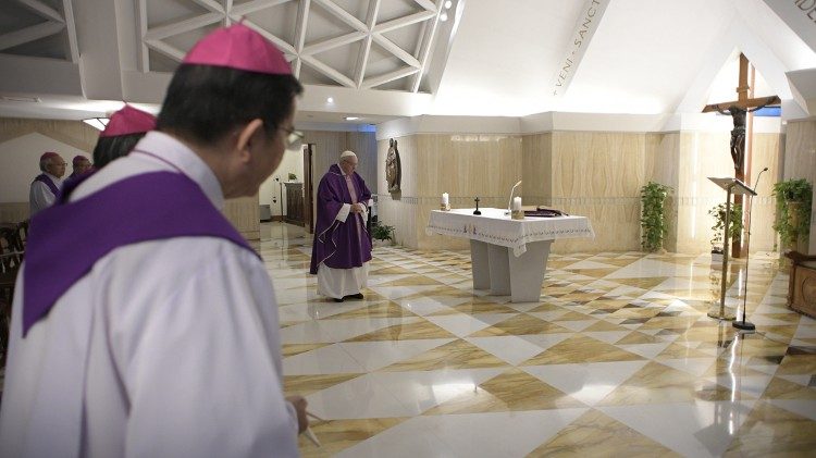 Le Pape a célébré la messe le 8 mars en compagnie des évêques du Vietnam