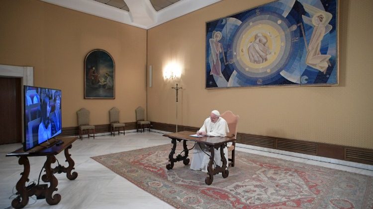 Pope Francis communicates with young people via modern means of social communication