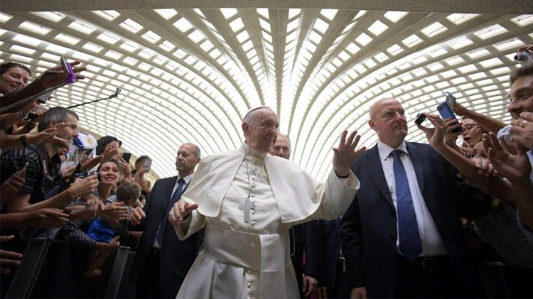 Hier, in der Aula Paolo VI, findet das Essen statt