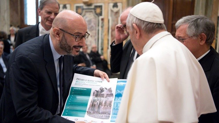 16-12-2017 spotkanie Papieża z przedstawicielami prasy włoskiej