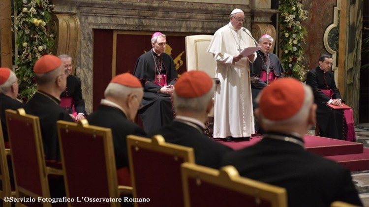 Udienza del Papa alla Curia