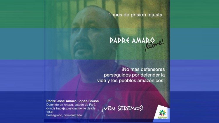 REPAM pede libertação de Padre Amaro 