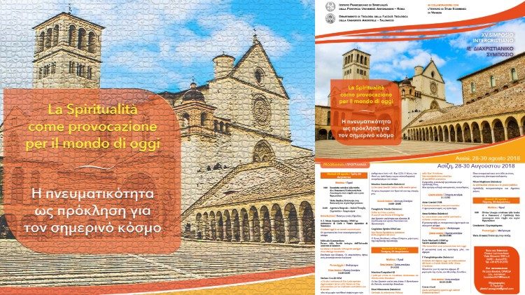 Locandina XV Simposio intercristiano in corso ad Assisi