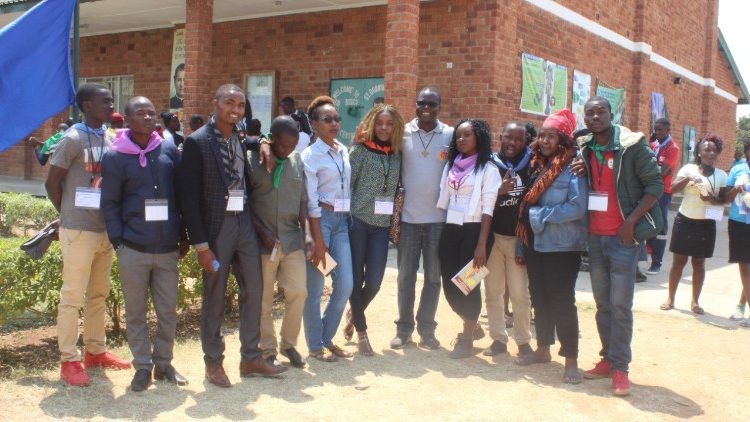 Some young Salesians of Malawi, Zimbabwe and Zambia who attended the Youth Rally