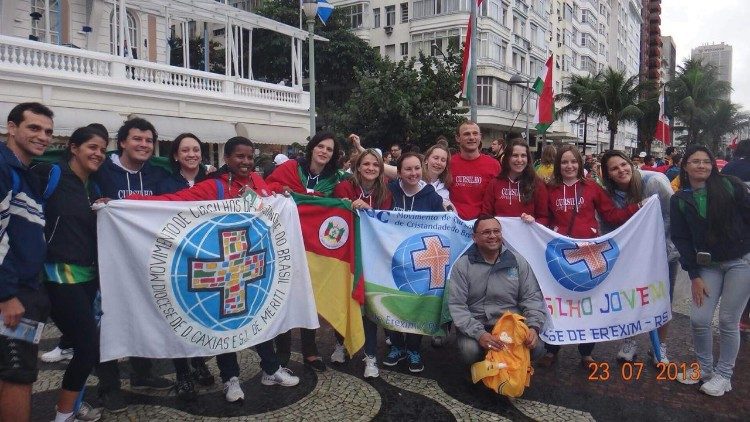 2018.09.18 Foto dei giovani del sud del Brasile alla Giornalta Mondiale della Gioventù a Rio de Janeiro - Jovens - JMJ Rio - Brasil