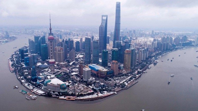 Panoramica della metropoli di Shangai 