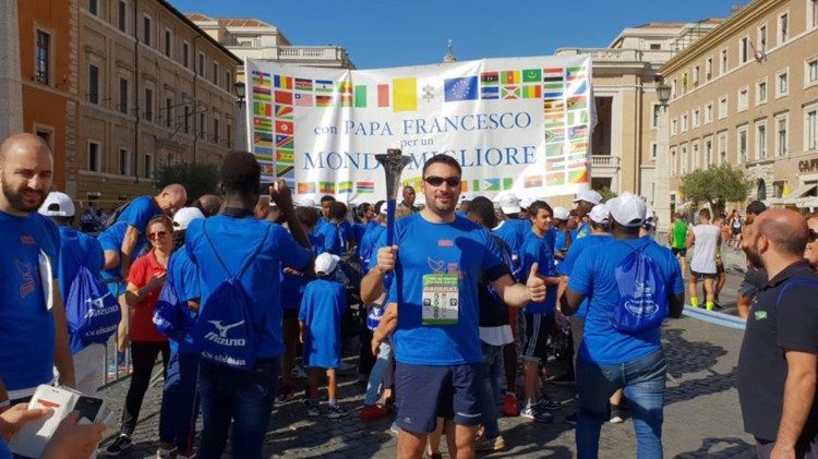 2018.09.23 Via Pacis 2018, Athletica Vaticana e migranti