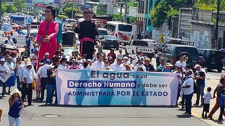 marcha por el agua, El Salvador, 2018