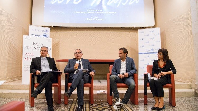 Mons. Dario E. Viganò +  Vincenzo Morgante + don Marco Pozza + Manuela Galbiati (Rizzoli)aem.jpg