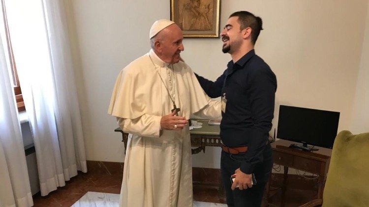 2018.10.13 Papa Francisco con auditor de Irak