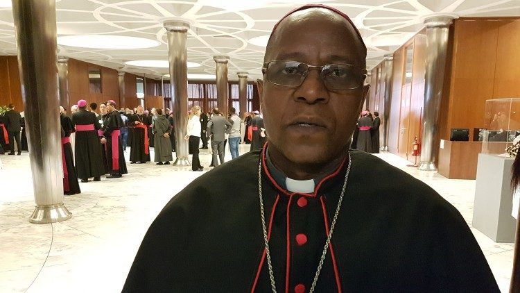 Bishop Joseph Sephamola O.M.I., of Qacha's Nek Diocese at the Synod 