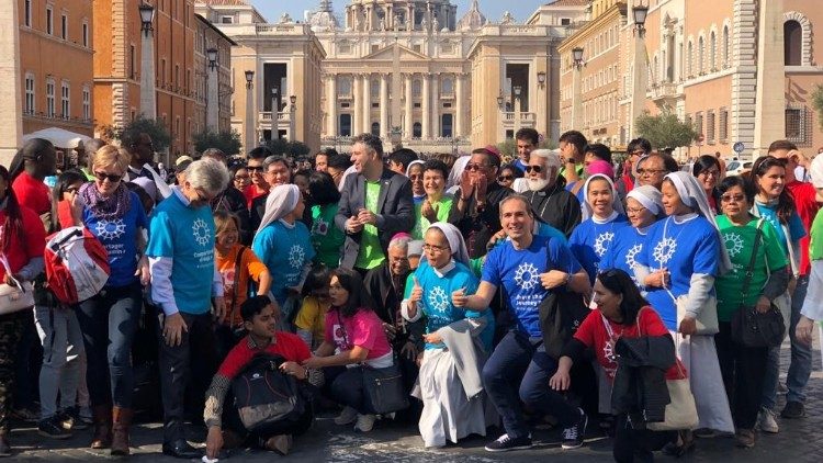 L'arrivo in Piazza San Pietro