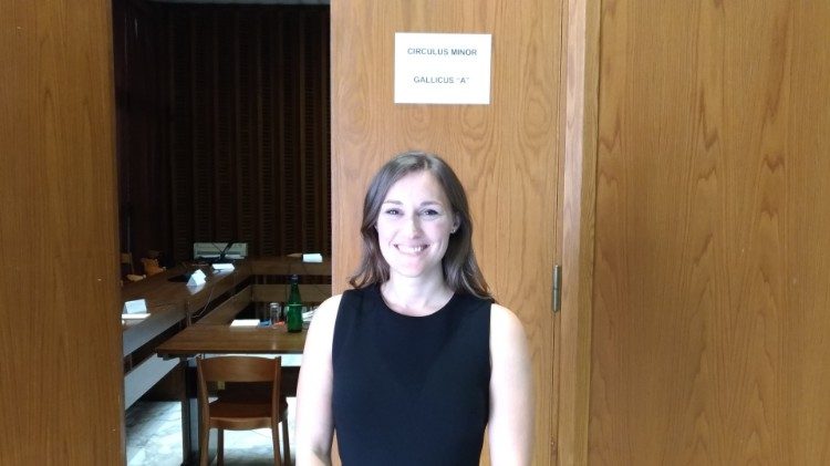 Emilie Callan, young Canadian auditor at Synod of Bishops